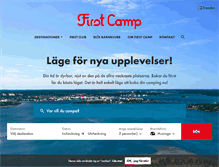 Tablet Screenshot of firstcamp.se